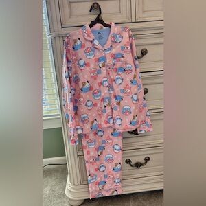 NWT Girls XL 14/16 Squishmallows Pink Pajama Set